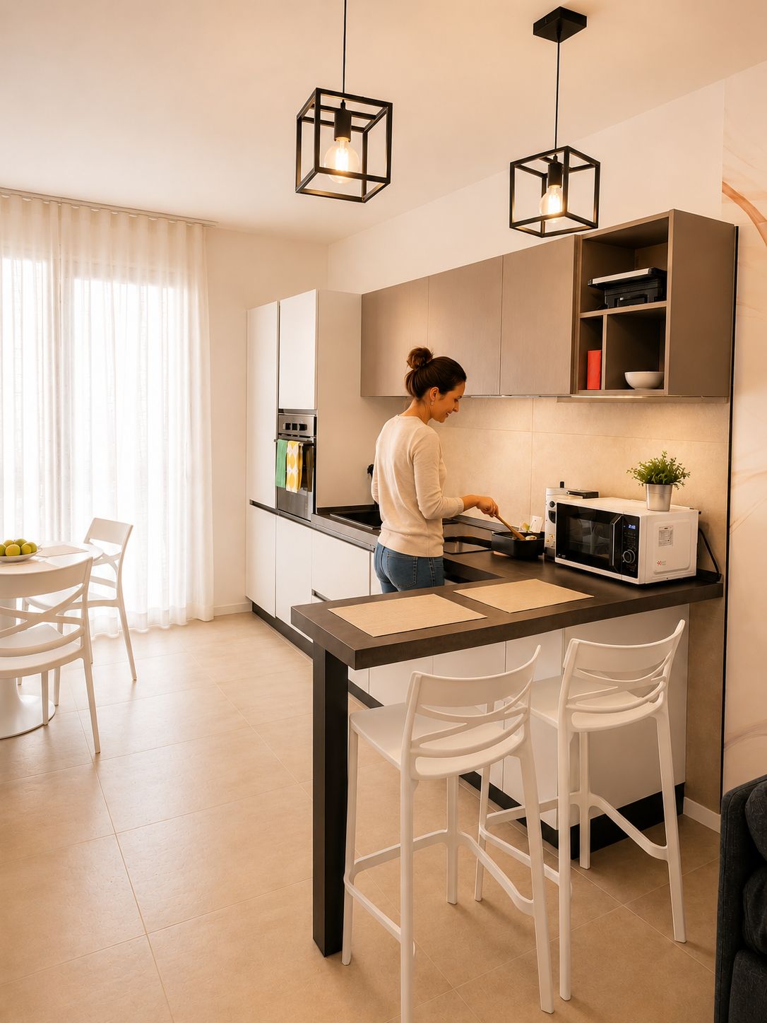 Cucina di Luxury Apartment Boreale